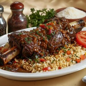 LAMB SHANK OVER RICE